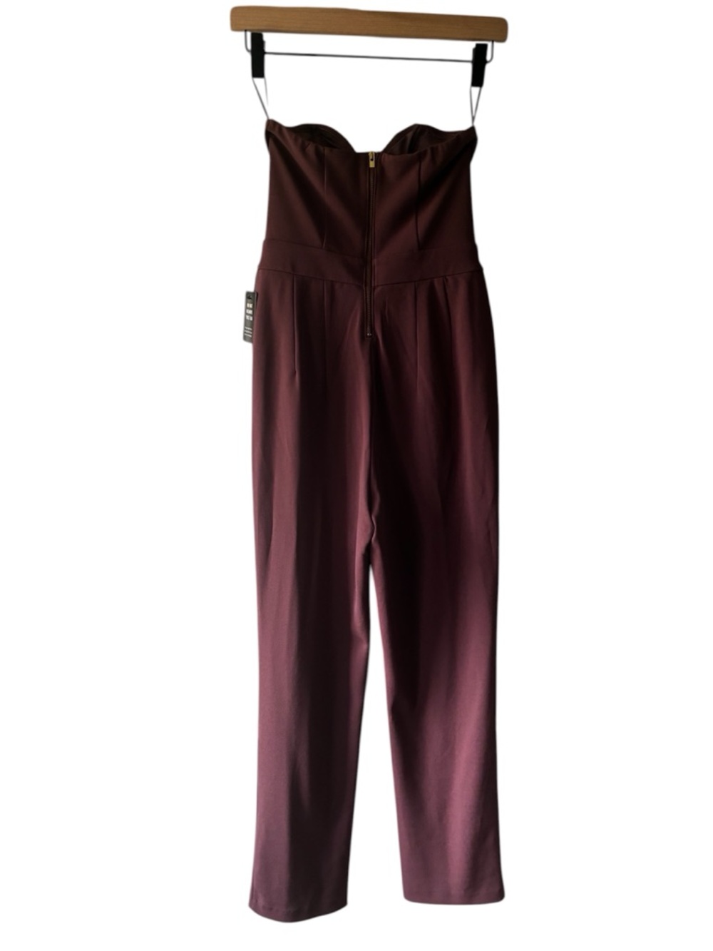 Express Strapless Sweetheart Jumpsuit in Mauve Size 0 - Picture 4 of 7